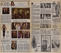 Newspaper article covering the grand opening of the Hillman Cancer Center, October 14, 2002. (Copyright: Pittsburgh Post-Gazette)